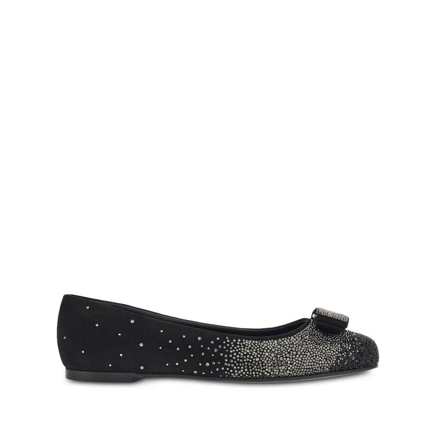 Ferragamo Ladies Black Flats by FERRAGAMO