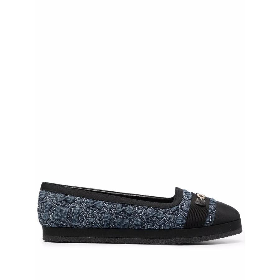 Ferragamo Ladies Black Flats by FERRAGAMO