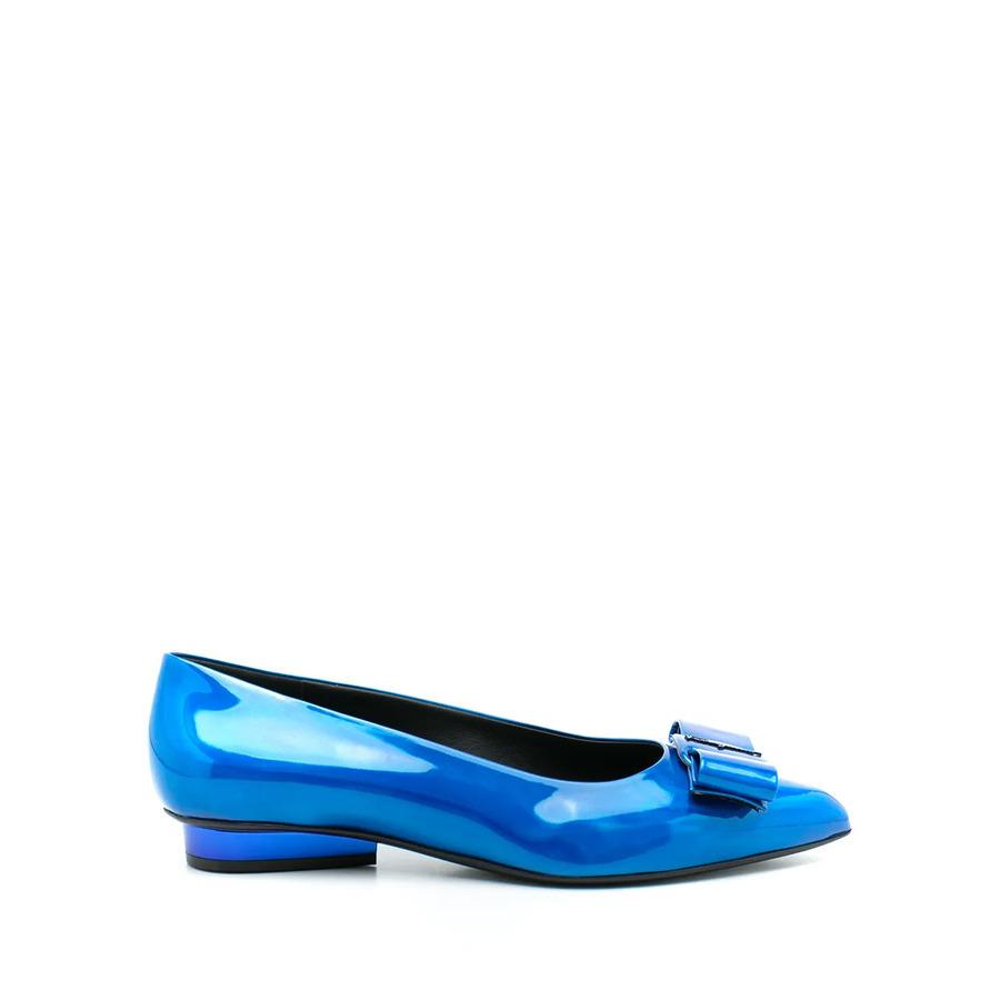 Ferragamo Ladies Blue Flats by FERRAGAMO