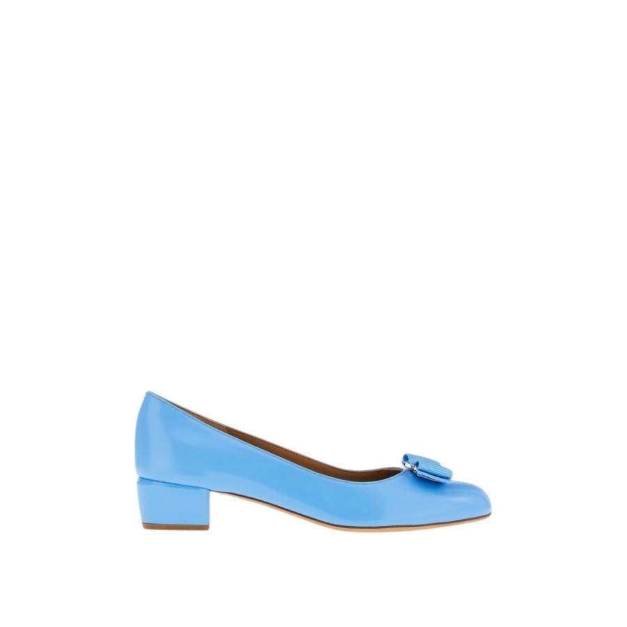 Ferragamo Ladies Blue Heels by FERRAGAMO