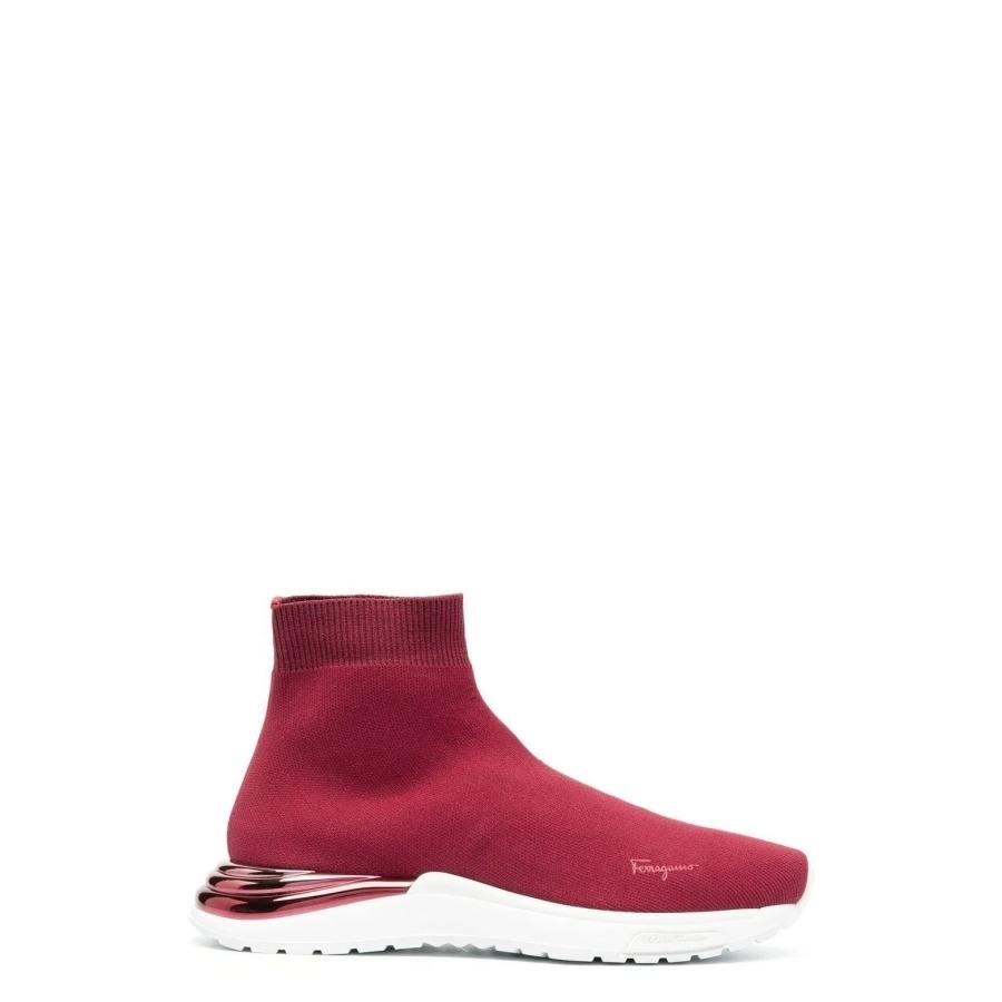 Ferragamo Ladies Bordeaux Sneakers by FERRAGAMO