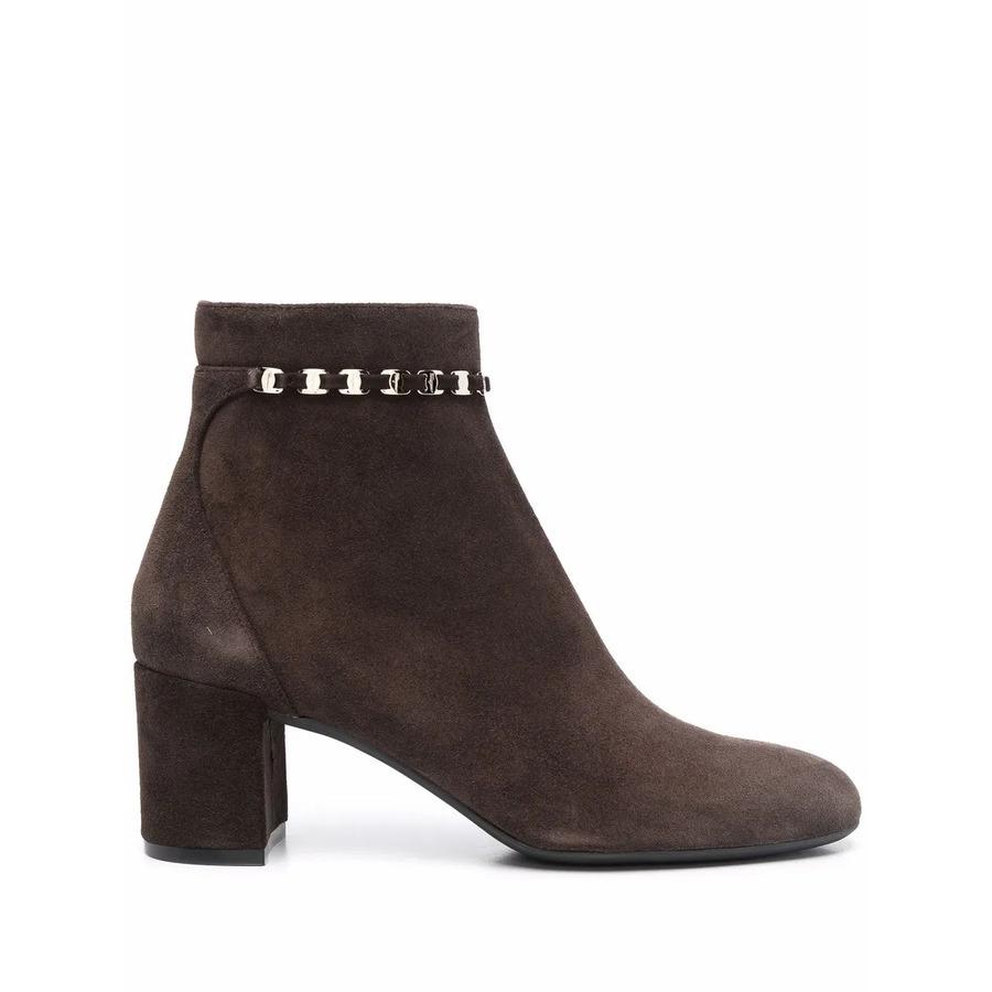 Ferragamo Ladies Brown Boots by FERRAGAMO