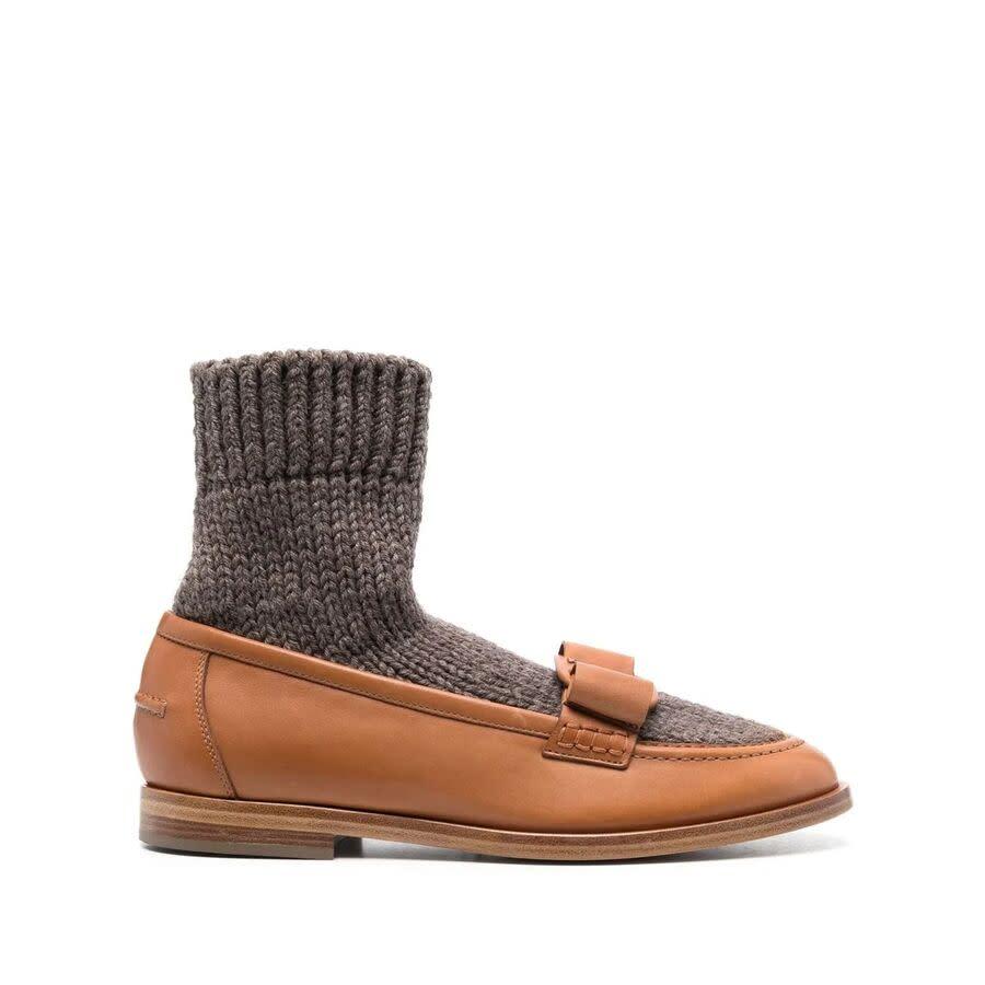 Ferragamo Ladies Brown Loafers by FERRAGAMO
