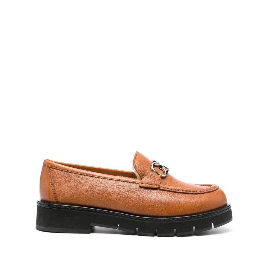 Ferragamo Ladies Brown Loafers by FERRAGAMO
