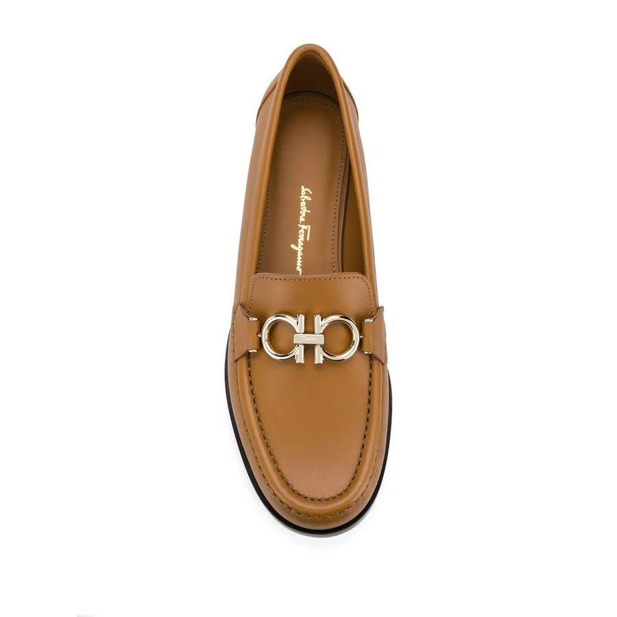 Ferragamo Ladies Brown Loafers by FERRAGAMO