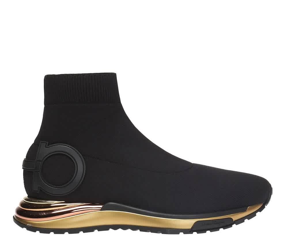Ferragamo Ladies Gancini Sock Sneakers by FERRAGAMO