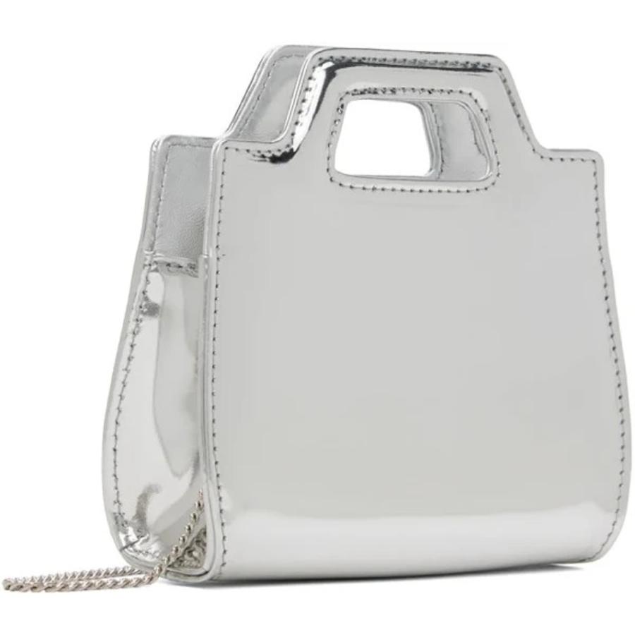 Ferragamo Ladies Grey Wanda Micro Crossbody Bag by FERRAGAMO