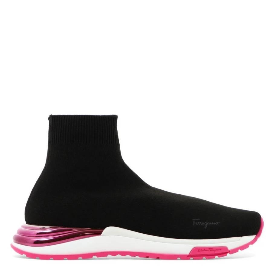 Ferragamo Ladies Ninette Nylon Sock Sneakers by FERRAGAMO