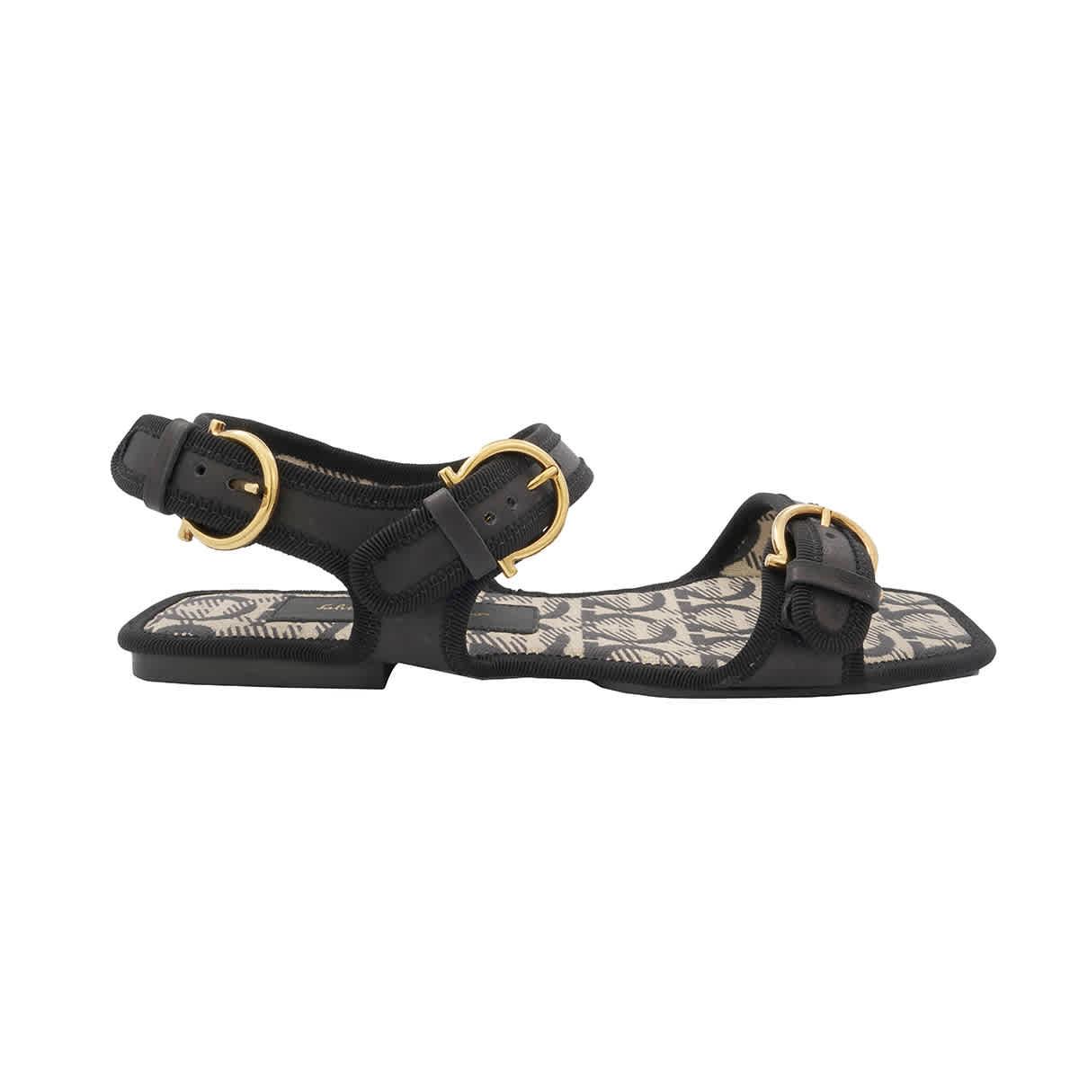 Ferragamo Ladies Nomadic Stories Travel Sandals by FERRAGAMO