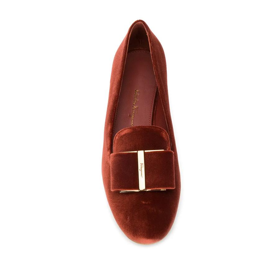 Ferragamo Ladies Orange Loafers by FERRAGAMO