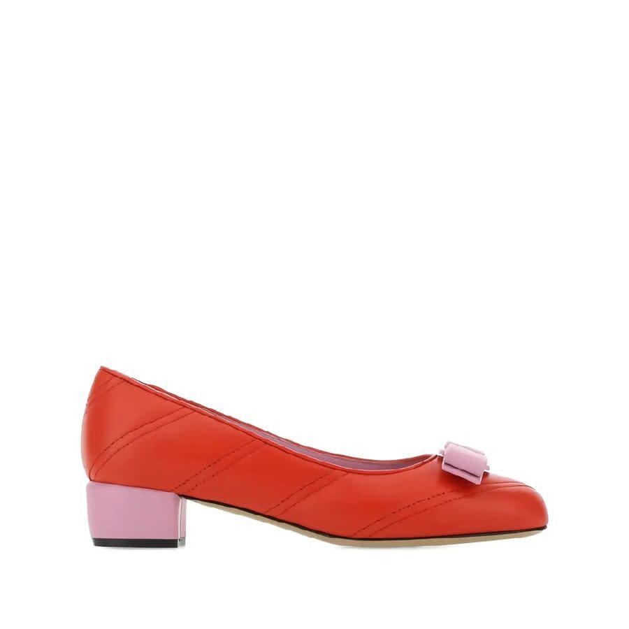 Ferragamo Ladies Red Heels by FERRAGAMO