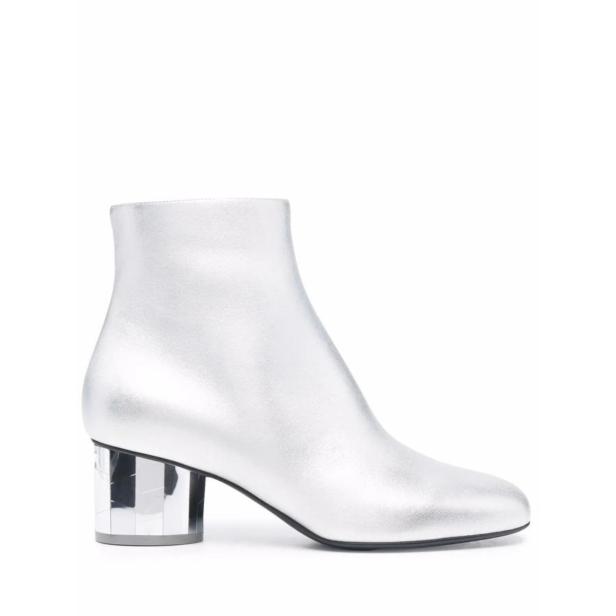 Ferragamo Ladies Silver Tone Boots by FERRAGAMO