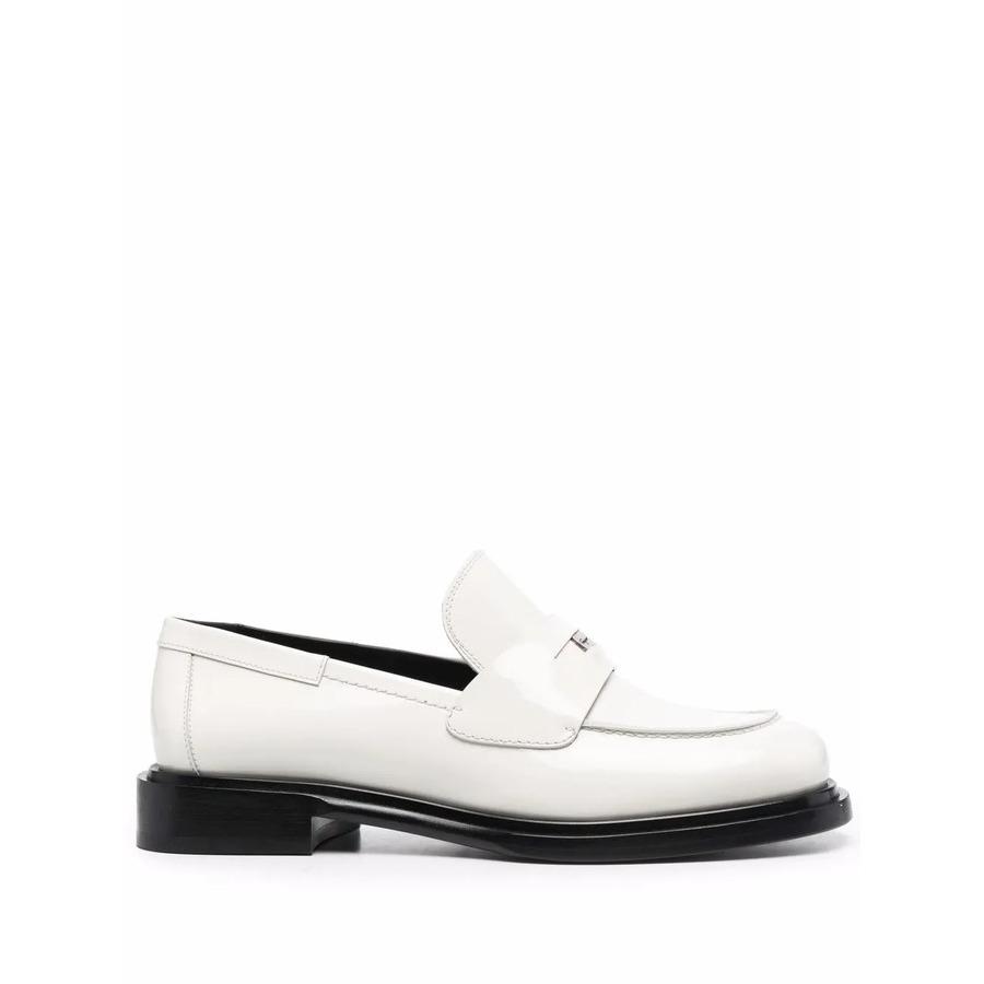 Ferragamo Ladies White Loafers by FERRAGAMO