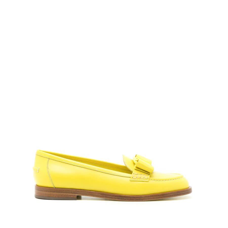 Ferragamo Ladies Yellow Loafers by FERRAGAMO