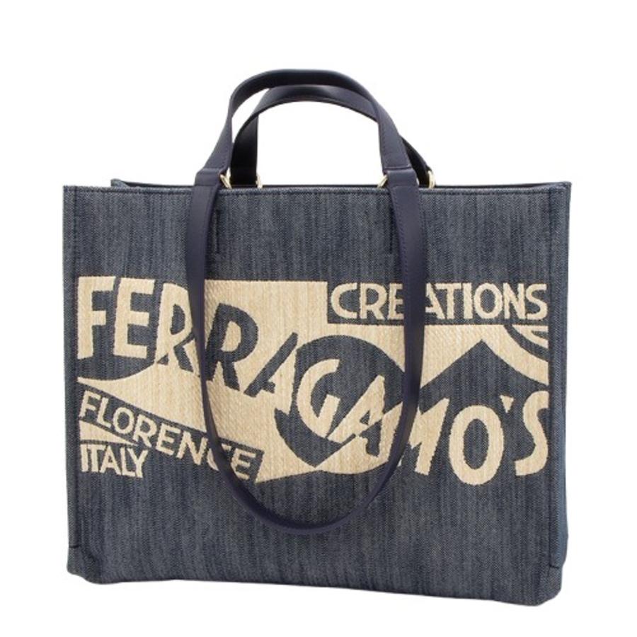 Ferragamo Medium Tote Bag With Logo by FERRAGAMO