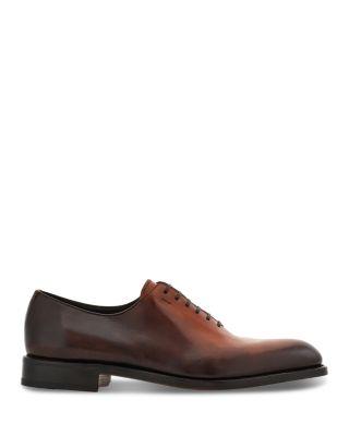 Ferragamo Men's Angiolo Leather Plain Toe Oxfords by FERRAGAMO