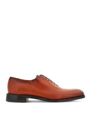 Ferragamo Men's Angiolo Leather Plain Toe Oxfords by FERRAGAMO
