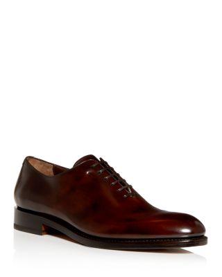 Ferragamo Men's Angiolo Leather Plain Toe Oxfords by FERRAGAMO