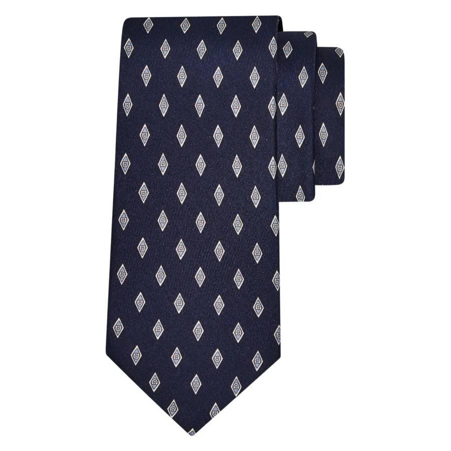 Ferragamo Micro Gancini Print Jacquard Silk Tie by FERRAGAMO