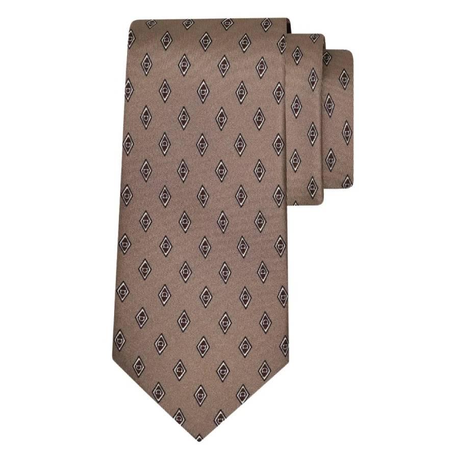 Ferragamo Micro Gancini Print Jacquard Silk Tie by FERRAGAMO