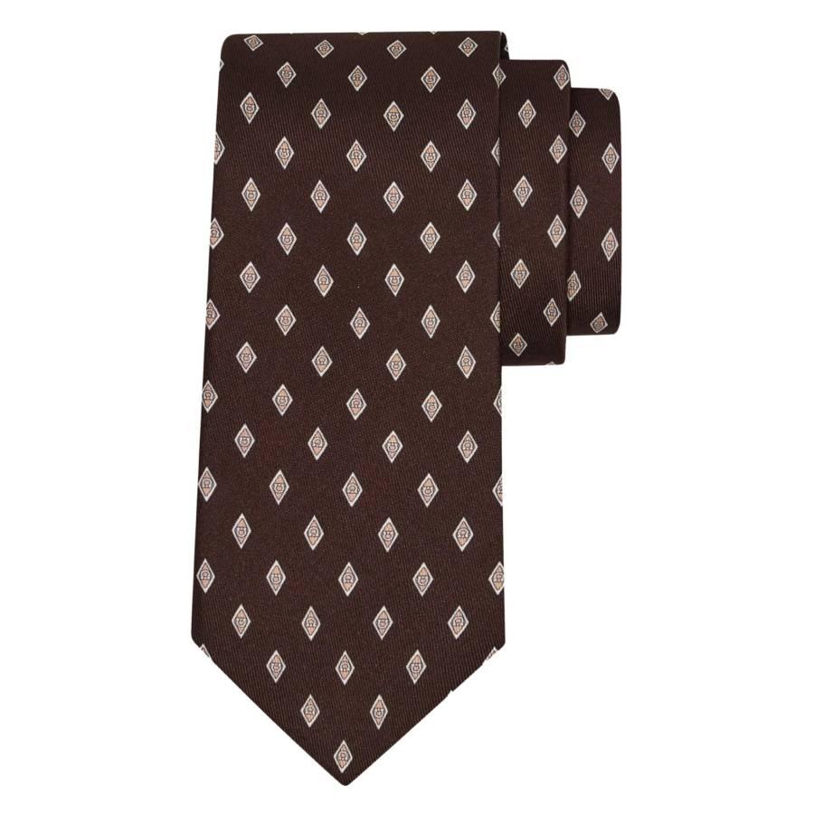 Ferragamo Micro Gancini Print Jacquard Silk Tie by FERRAGAMO