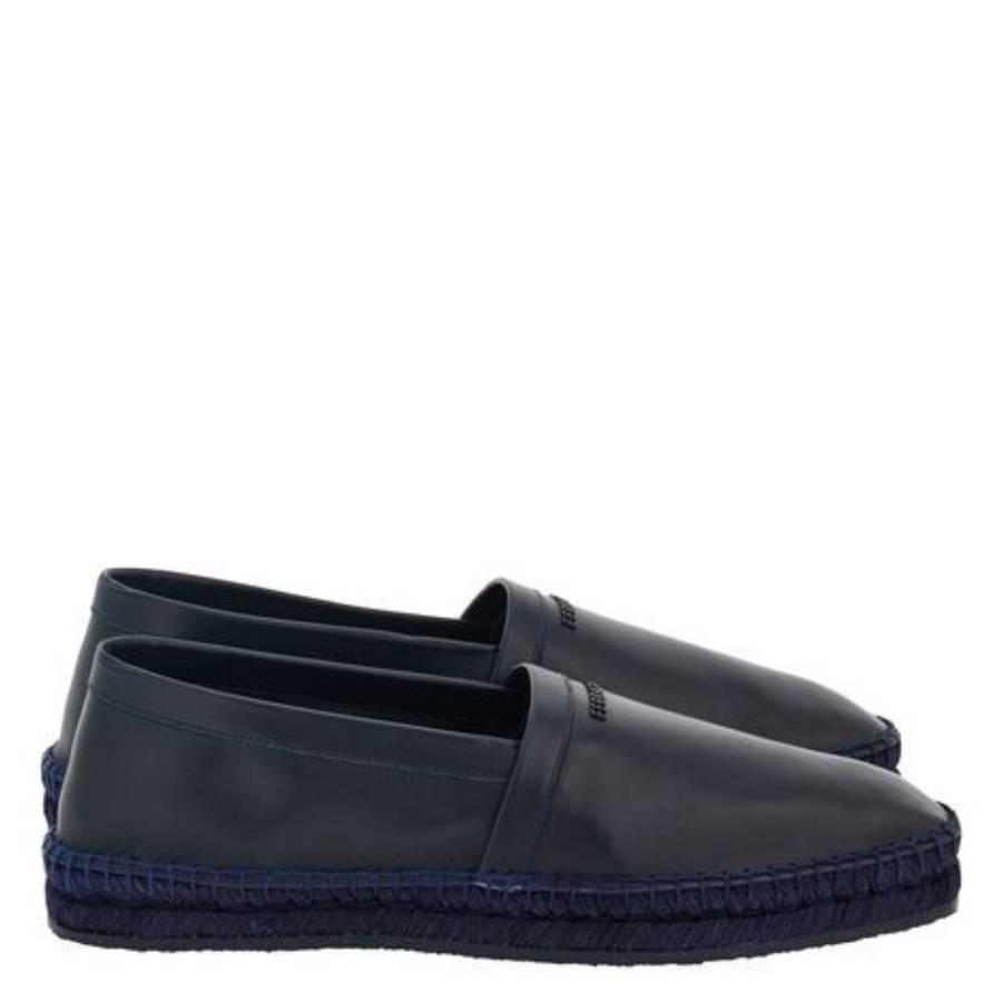 Ferragamo Midnight Leather Espadrilles by FERRAGAMO