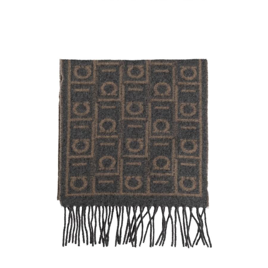 Ferragamo Monogram Motif Reversible Scarf by FERRAGAMO