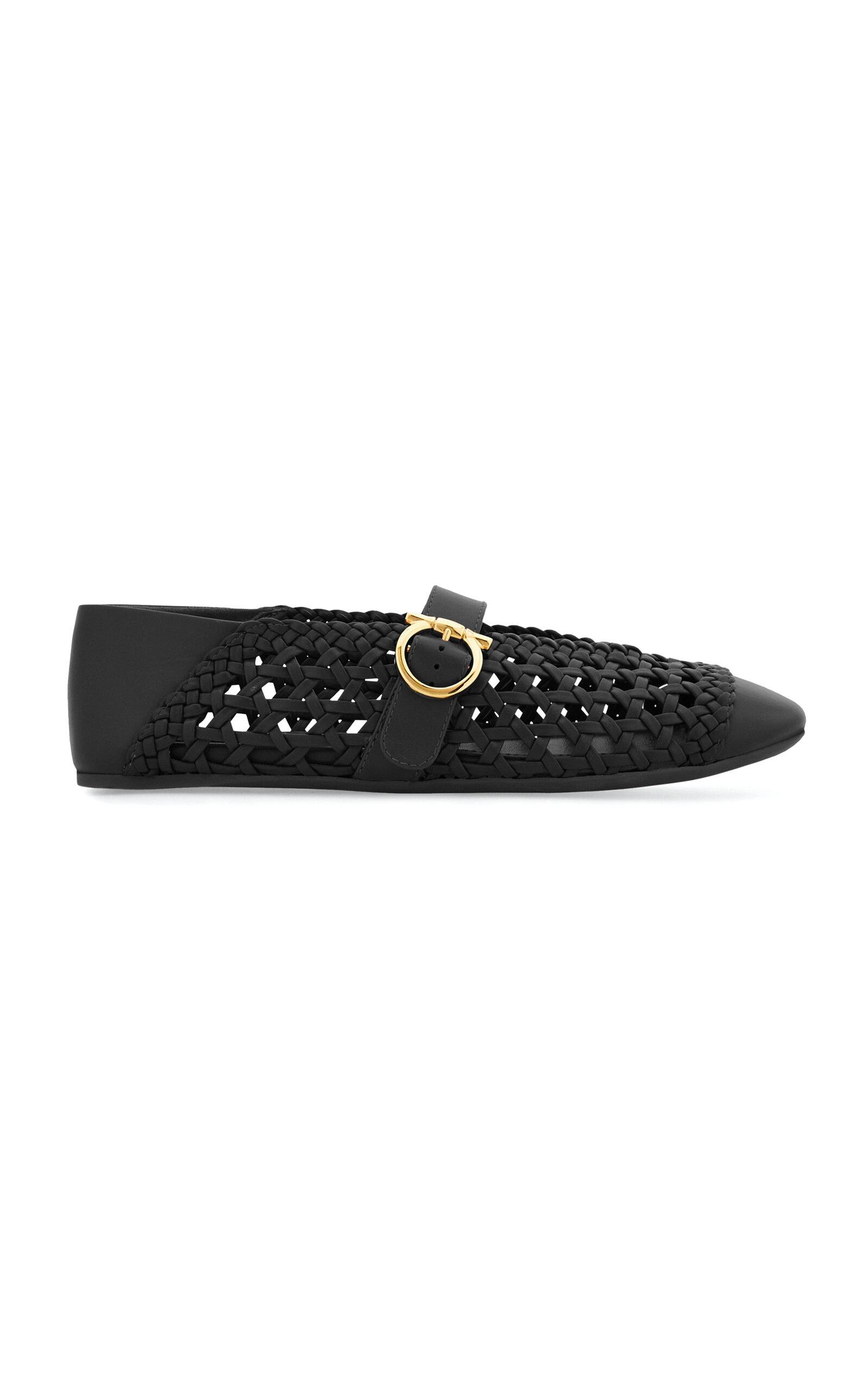Ferragamo Nena Woven Leather Flats - Moda Operandi by FERRAGAMO