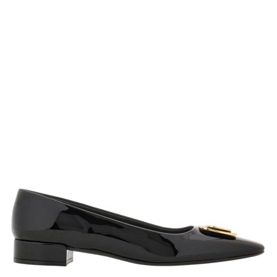Ferragamo New Vara Plate Patent Leather Pumps by FERRAGAMO