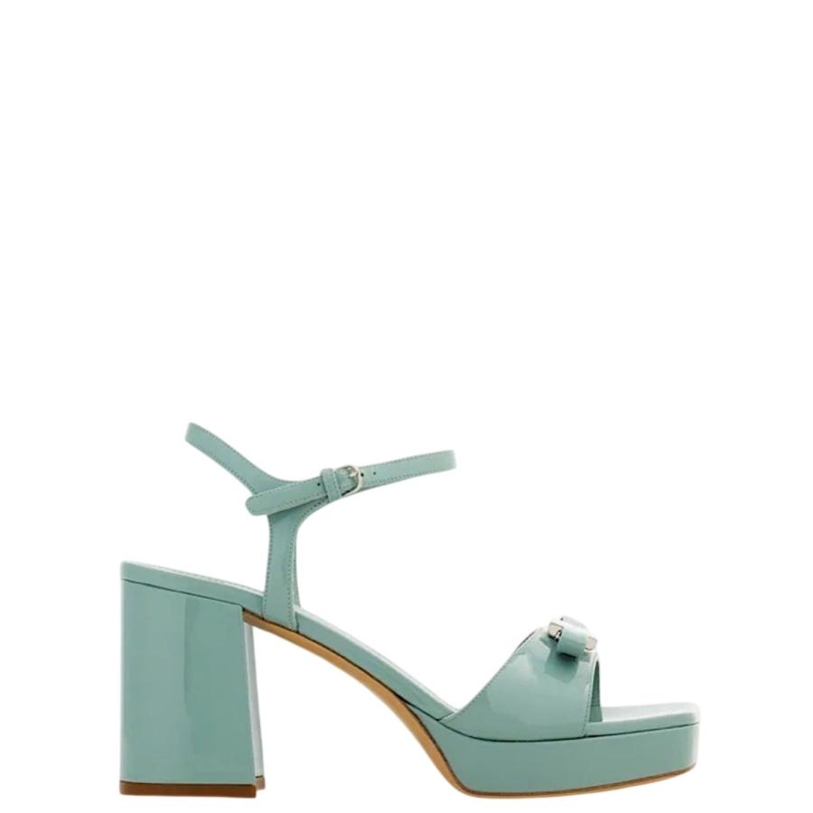Ferragamo Platform Sandal With Mini Bow by FERRAGAMO