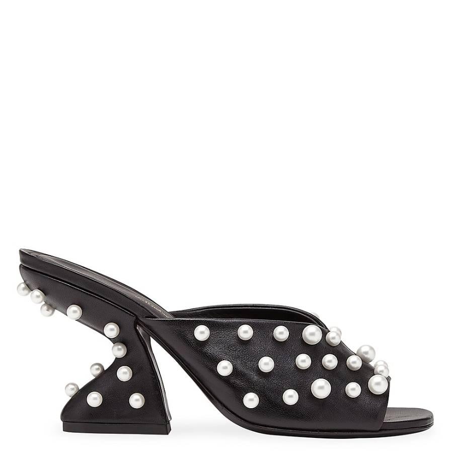 Ferragamo Sansu Pearly-Stud Slide Sandals by FERRAGAMO