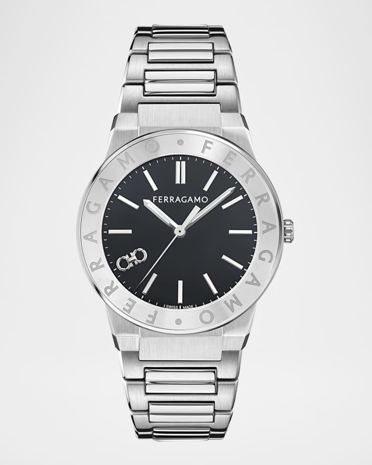 Ferragamo Sapphire Logo 41mm Stainless Steel Bracelet Watch by FERRAGAMO