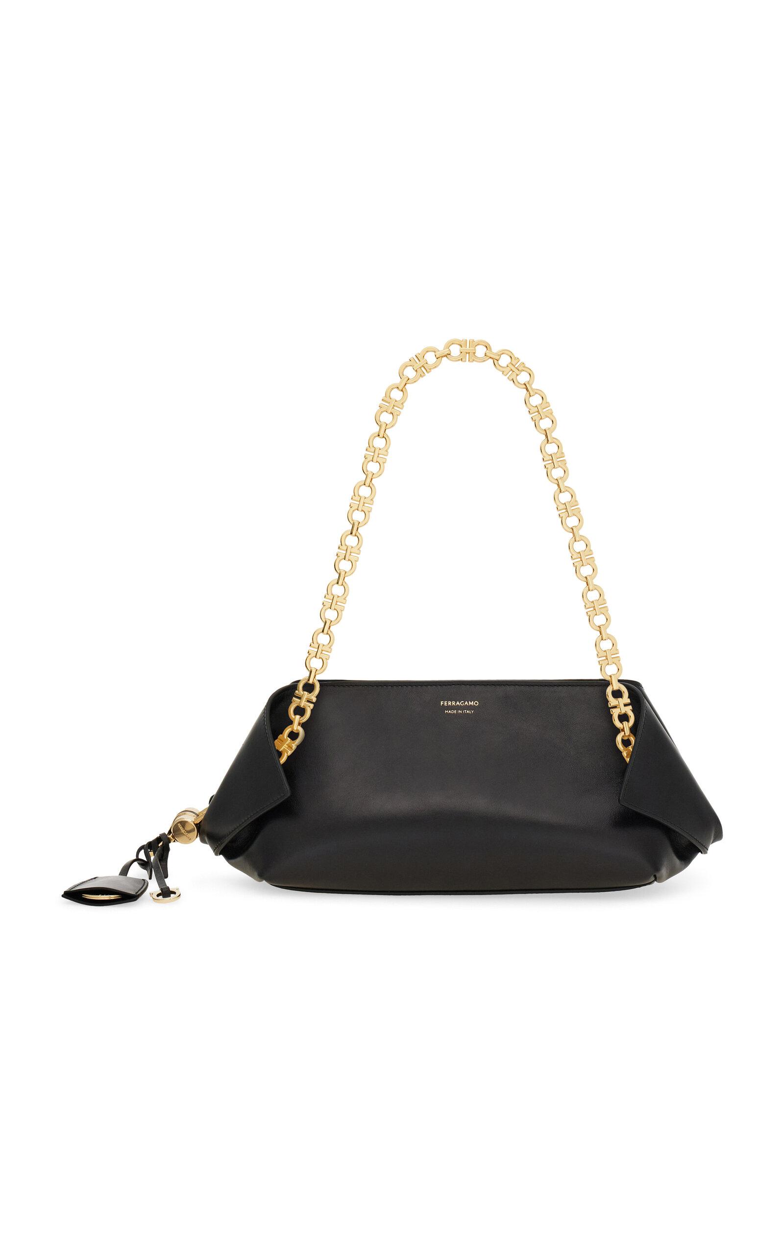 Ferragamo Scarf Chain Leather Shoulder Bag - Moda Operandi by FERRAGAMO