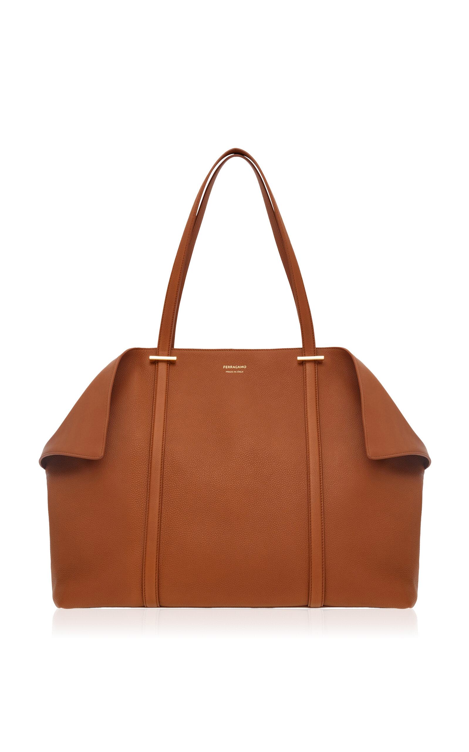 Ferragamo Scarf Large Leather Tote Bag - Moda Operandi by FERRAGAMO