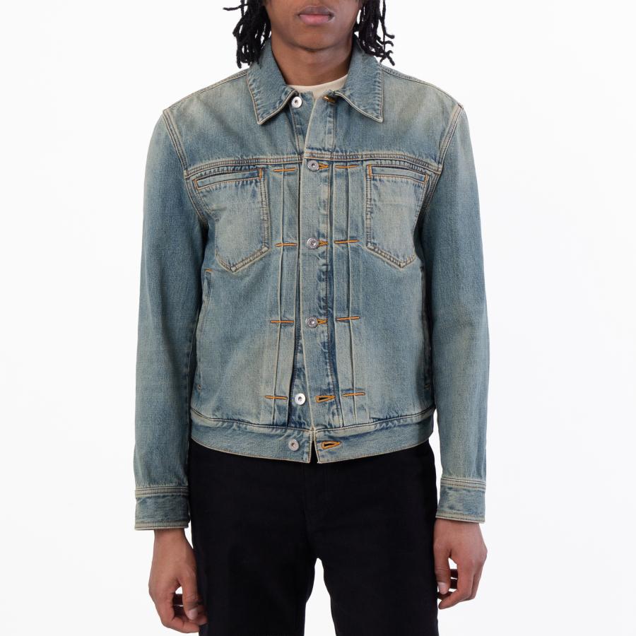 Ferragamo Spread Collar Trucker Denim Jacket by FERRAGAMO