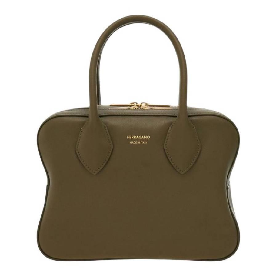 Ferragamo Top Handle Leather Bag by FERRAGAMO