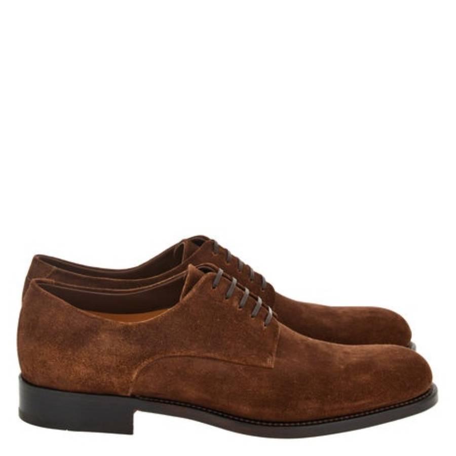 Ferragamo Tramezza Suede Derby Shoes by FERRAGAMO