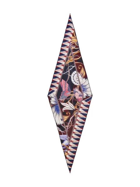Flowers and Butterflies wool bandeau by FERRAGAMO