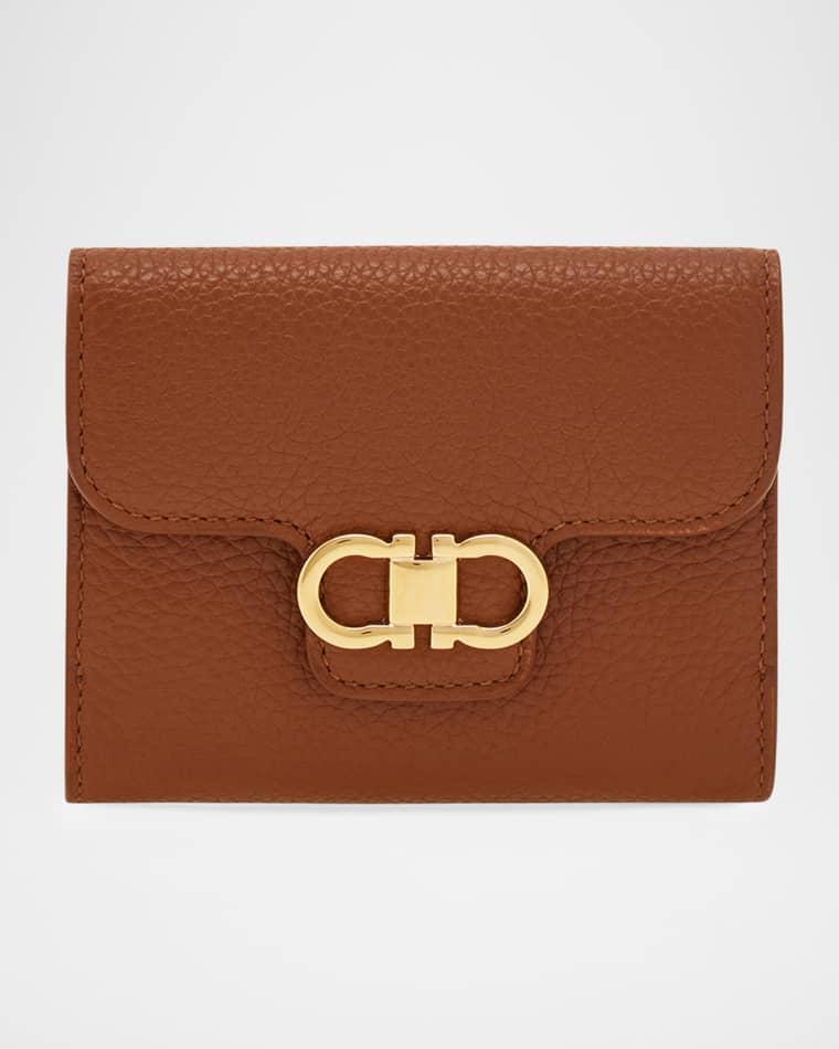 Gancini Compact Leather Wallet by FERRAGAMO