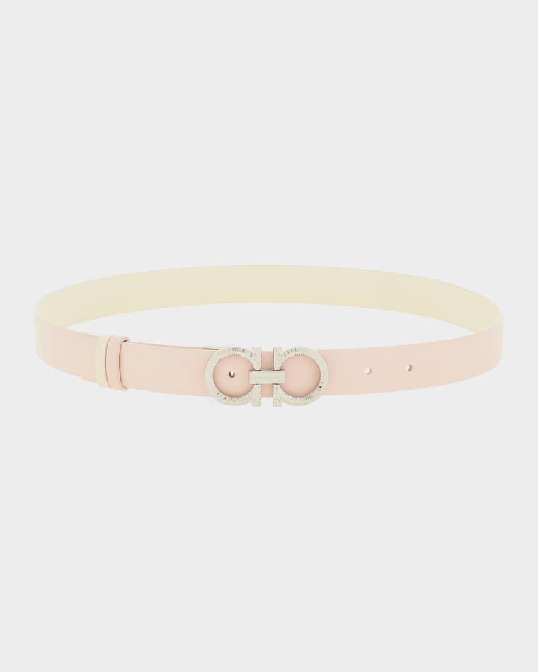 Gancini Leather Belt by FERRAGAMO