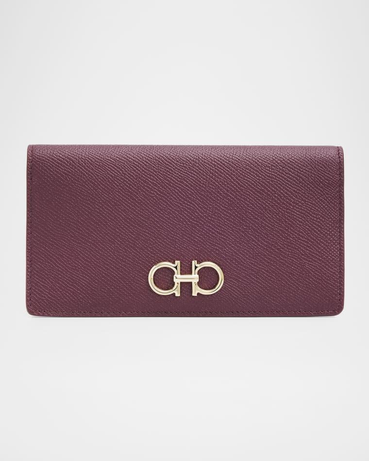 Gancini Leather Continental Wallet by FERRAGAMO