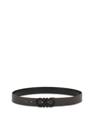 Gancini Reversible Adjustable Leather Belt by FERRAGAMO