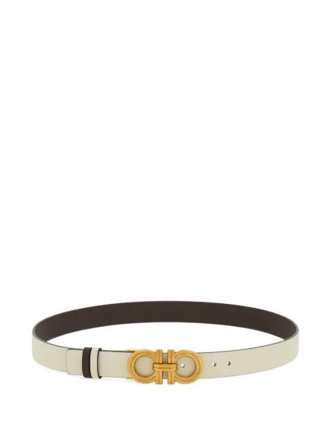 Gancini adjustable reversible belt by FERRAGAMO