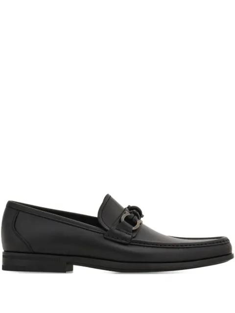 Gancini buckel loafers by FERRAGAMO