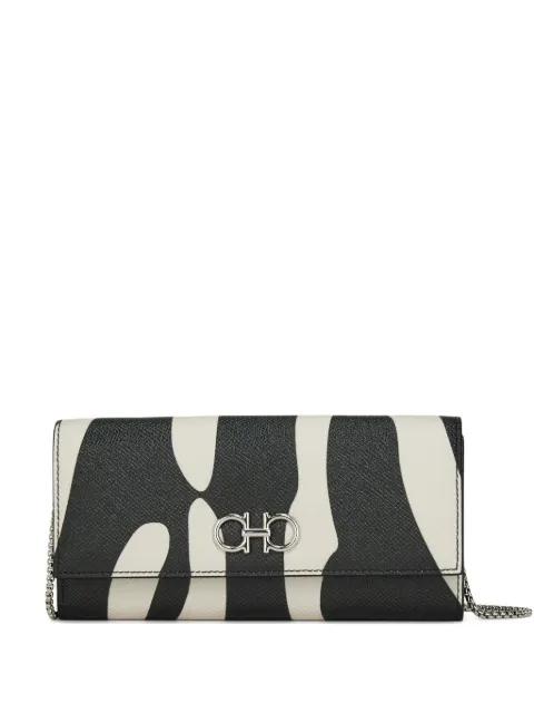 Gancini buckle chain wallet by FERRAGAMO