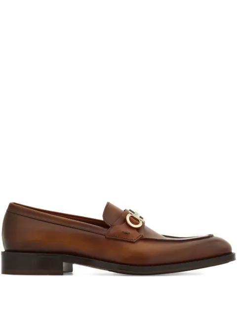 Gancini buckle loafers by FERRAGAMO