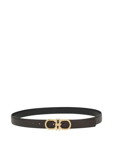 Gancini-buckle reversible belt by FERRAGAMO