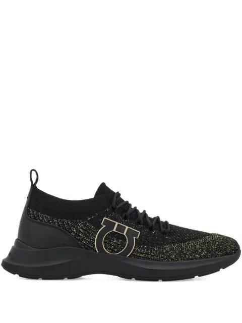 Gancini-detail knit sneakers by FERRAGAMO