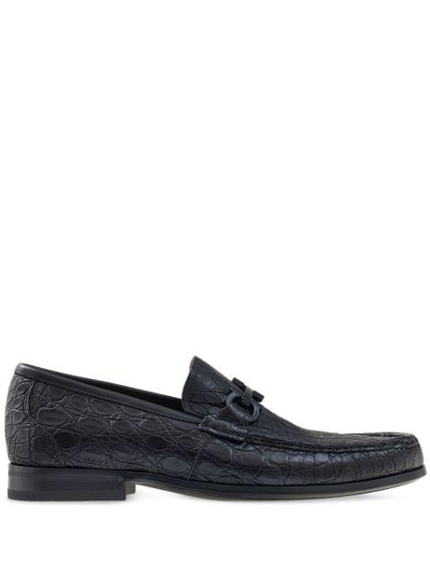 Gancini-detail leather loafers by FERRAGAMO
