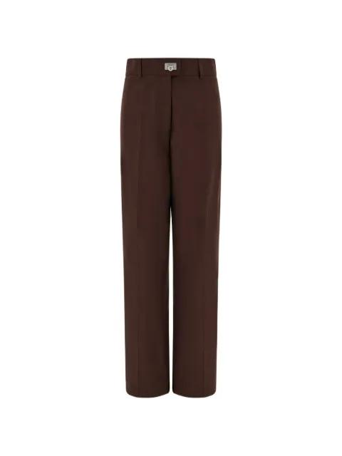 Gancini-detail tailored trousers by FERRAGAMO